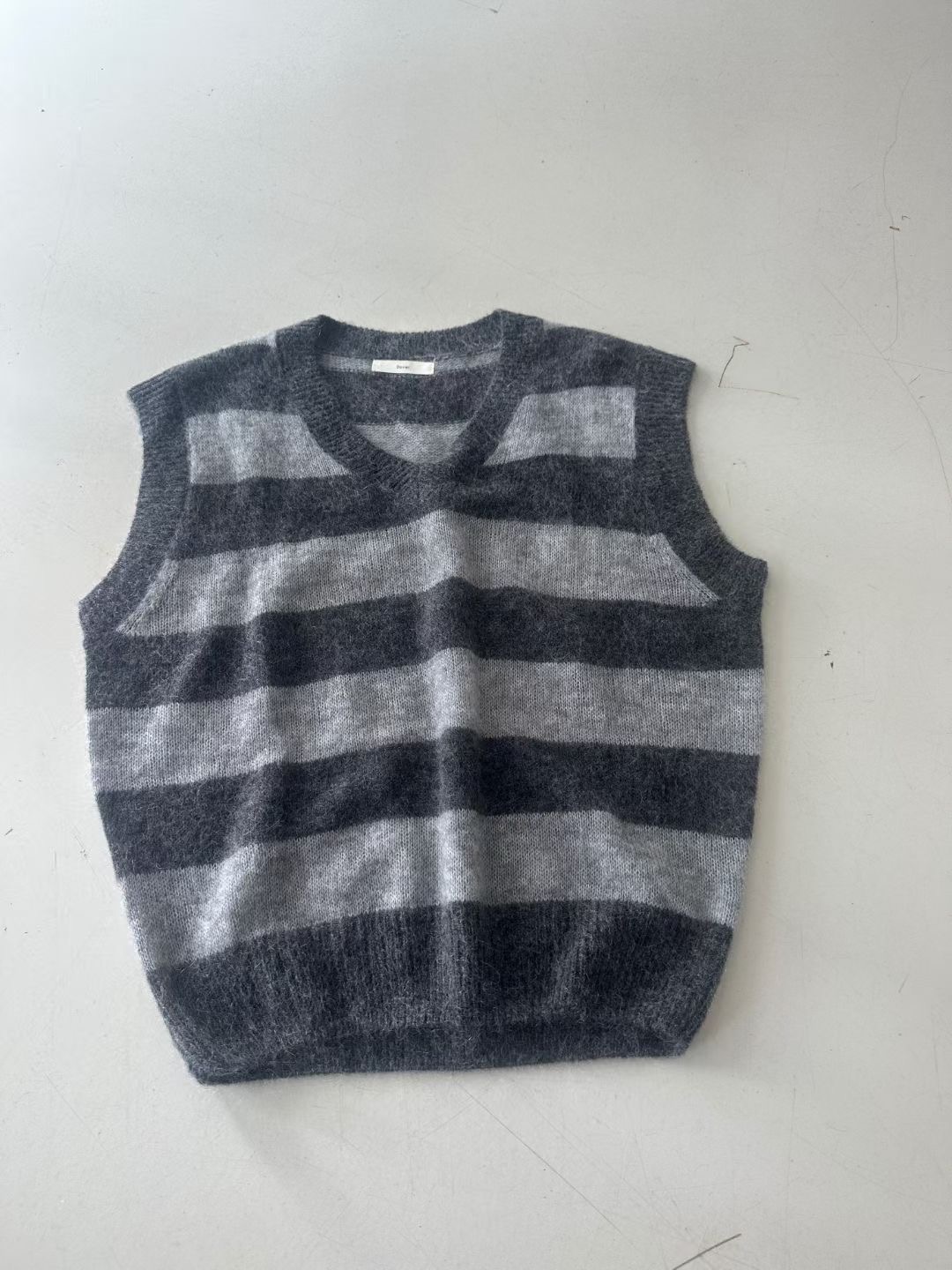 DOVER東大門㊣實拍女士新品25秋冬休閑吊帶背心不含內搭安哥拉DOVER吊帶/背心圖色2