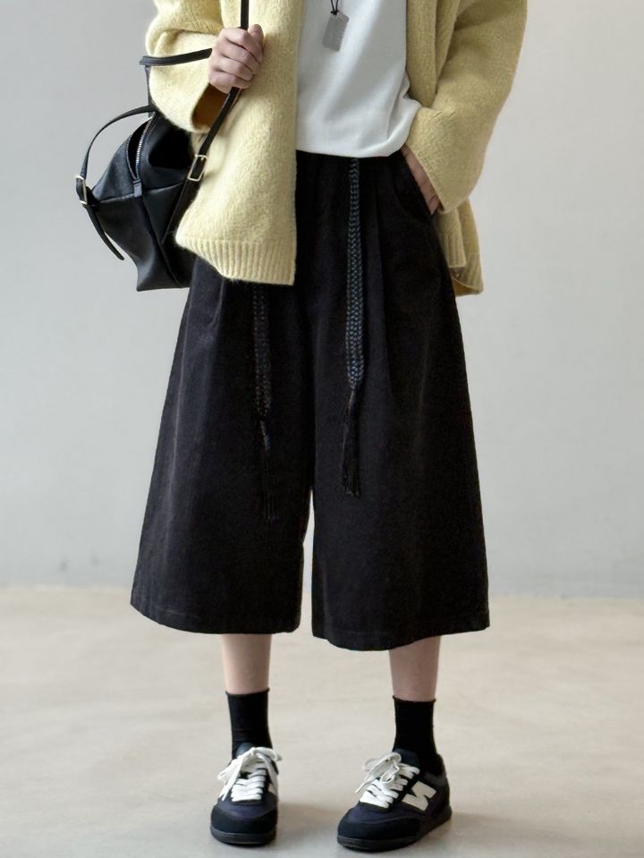 STAY HERE韓國直郵㊣女士新款人氣休閑真品熱賣短褲含腰帶STAY HERE短褲