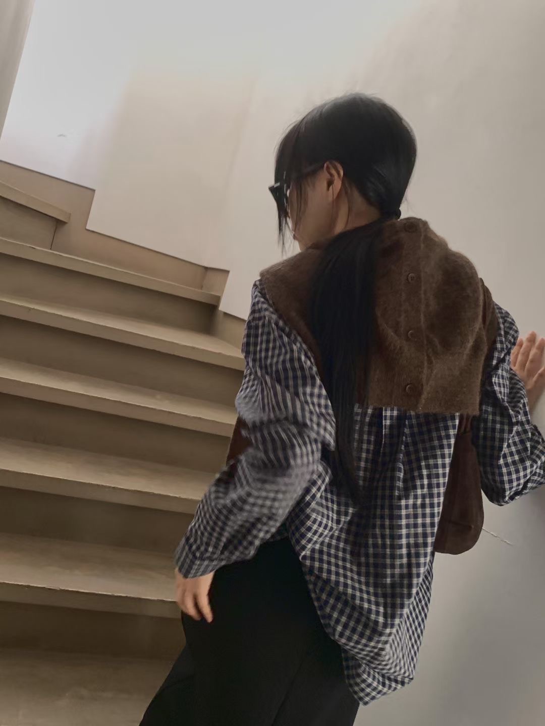 DOVER韓國直郵㊣女士新品推薦真品職業時尚人氣襯衫蕾絲衫格紋DOVER襯衫/蕾絲衫