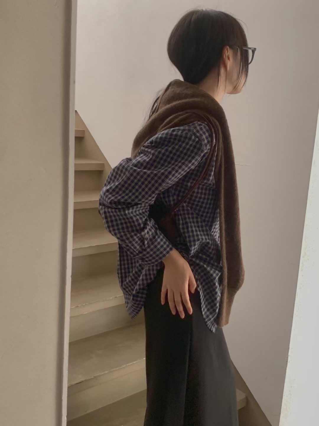 DOVER韓國直郵㊣女士新品推薦真品職業時尚人氣襯衫蕾絲衫格紋DOVER襯衫/蕾絲衫