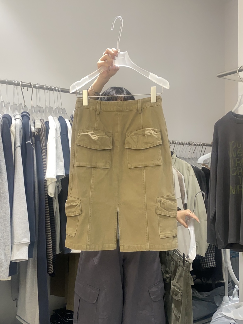LOOKK東大門㊣代購女士新款休閑人氣熱賣職業推薦真品時尚長裙LOOKK長裙圖色2