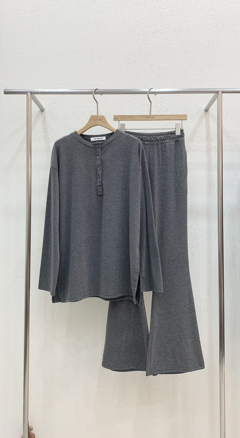 LIGHT AND SALT韓國直郵㊣女裝新品時尚職業套裝兩件套加絨LIGHT AND SALT套裝圖色1