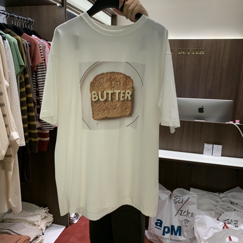 PEANUT BUTTER韓國直郵㊣女士新品25秋冬人氣真品時尚推薦T恤PEANUT BUTTERT恤圖色1