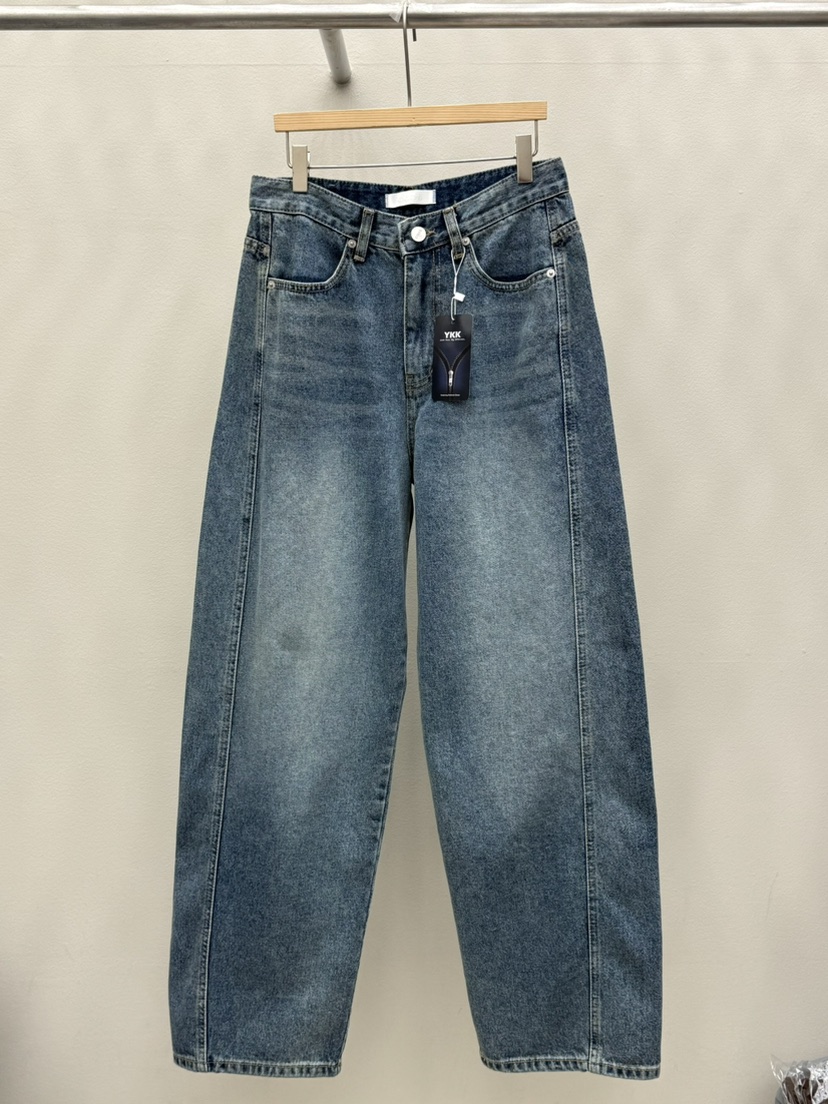 EOOB/LAMEREI東大門㊣實拍女士新品25秋冬真品休閑人氣牛仔褲EOOB/LAMEREI牛仔褲圖色1