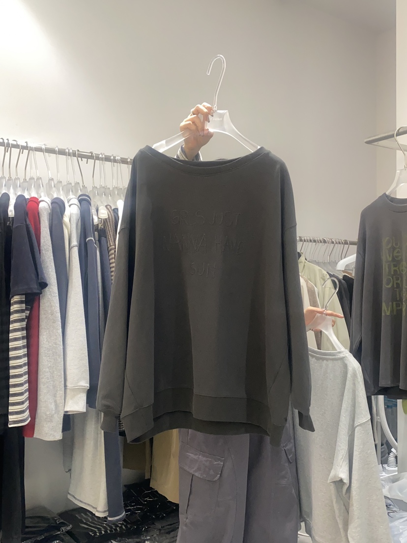 LOOKK東大門㊣實拍女裝新品熱賣時尚職業休閑25秋冬衛衣不含配飾LOOKK衛衣圖色3