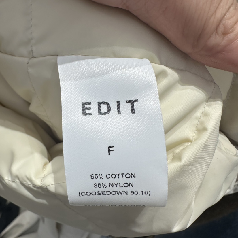 EDIT韓國直郵㊣女裝新品真品休閑人氣時尚熱賣職業短款羽絨服EDIT短款羽絨服