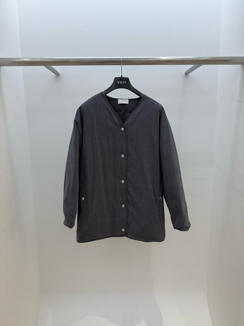EDIT韓國直郵㊣女裝新品真品休閑人氣時尚熱賣職業短款羽絨服EDIT短款羽絨服圖色2墨色