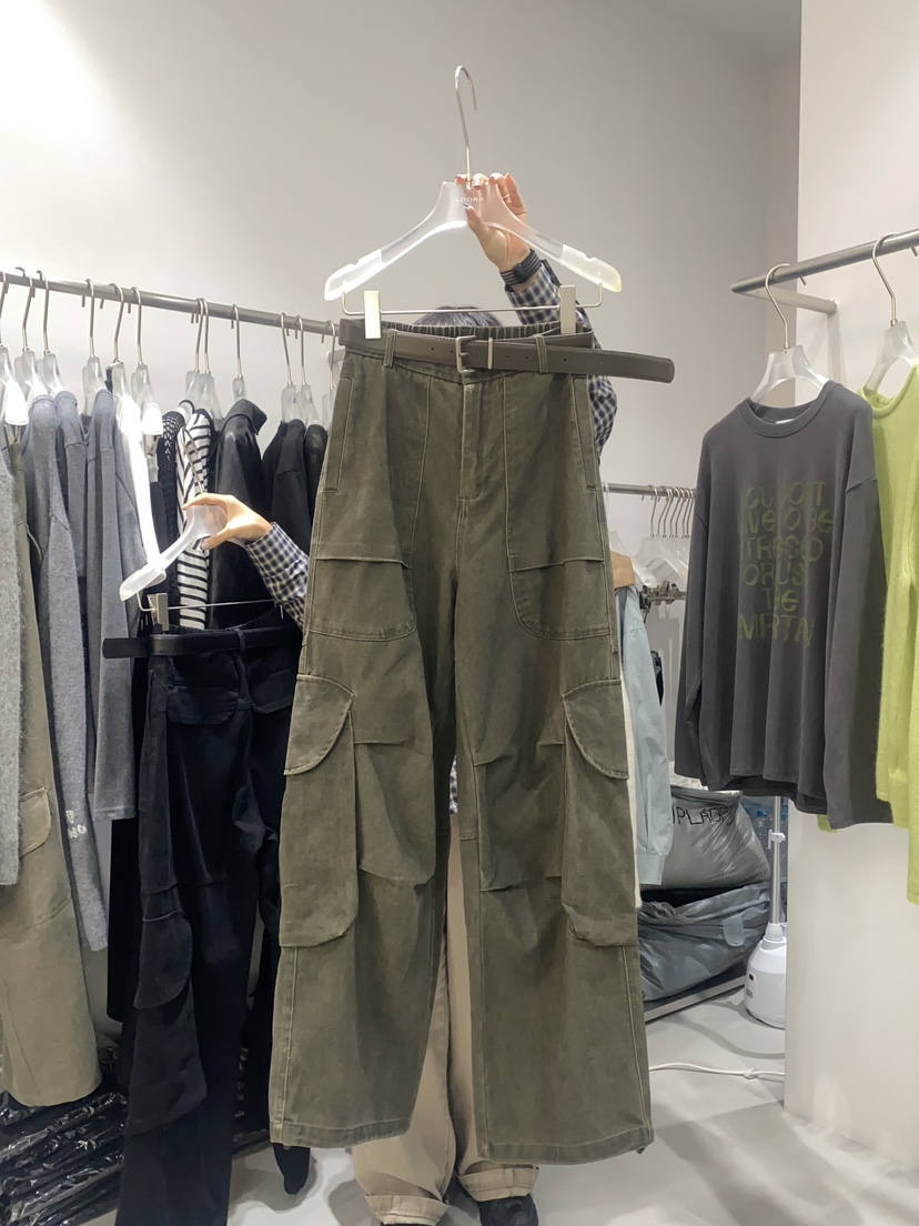 LOOKK東大門㊣實拍女裝新款真品熱賣職業推薦休閑褲不含腰帶LOOKK休閑褲