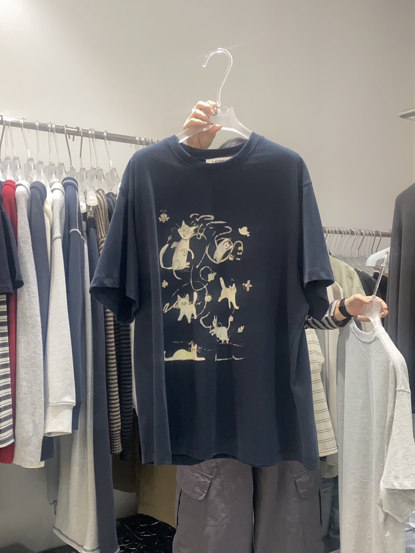 LOOKK東大門㊣直郵女裝新款真品推薦熱賣職業25秋冬休閑T恤LOOKKT恤圖色3