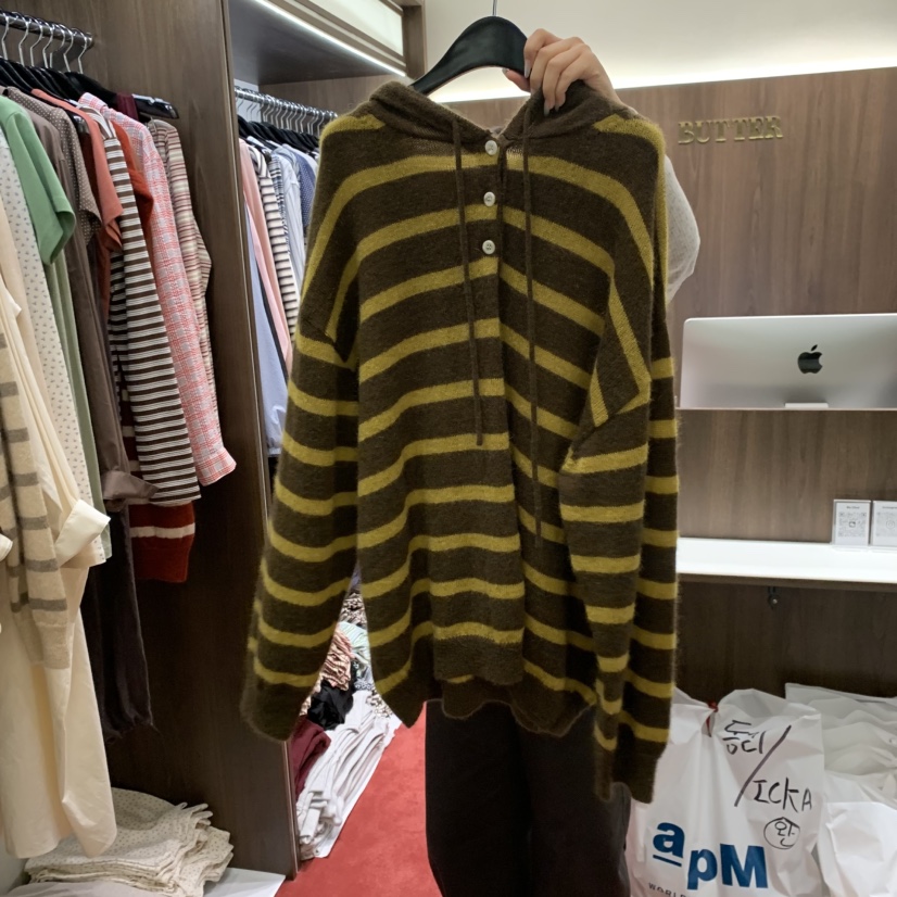 PEANUT BUTTER韓國直郵㊣女士新款25秋冬人氣時尚熱賣針織衫PEANUT BUTTER針織衫圖色2