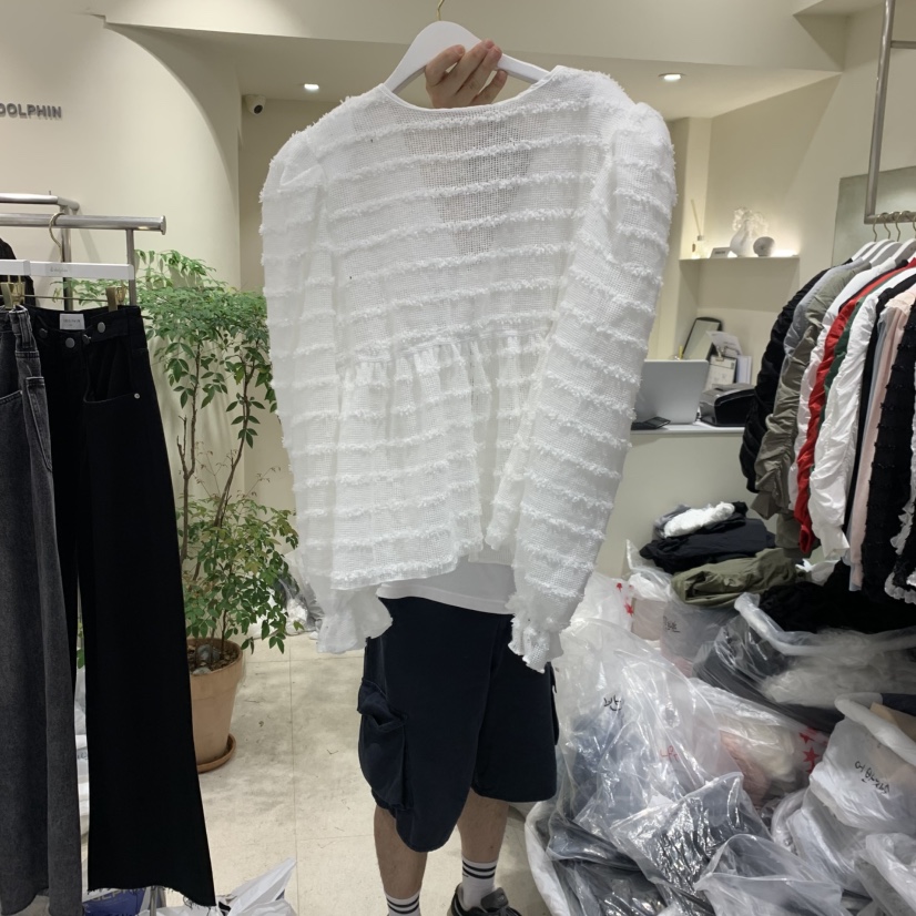 ENDOLPHIN東大門㊣直郵女裝新款25秋冬時尚真品職業襯衫蕾絲衫ENDOLPHIN襯衫/蕾絲衫