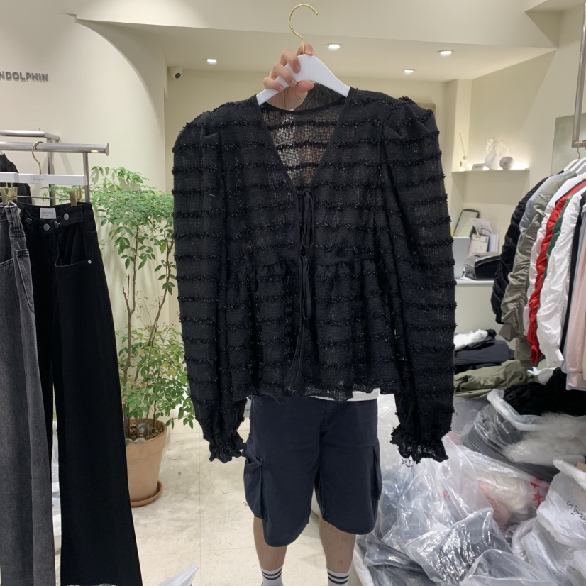 ENDOLPHIN東大門㊣直郵女裝新款25秋冬時尚真品職業襯衫蕾絲衫ENDOLPHIN襯衫/蕾絲衫圖色2