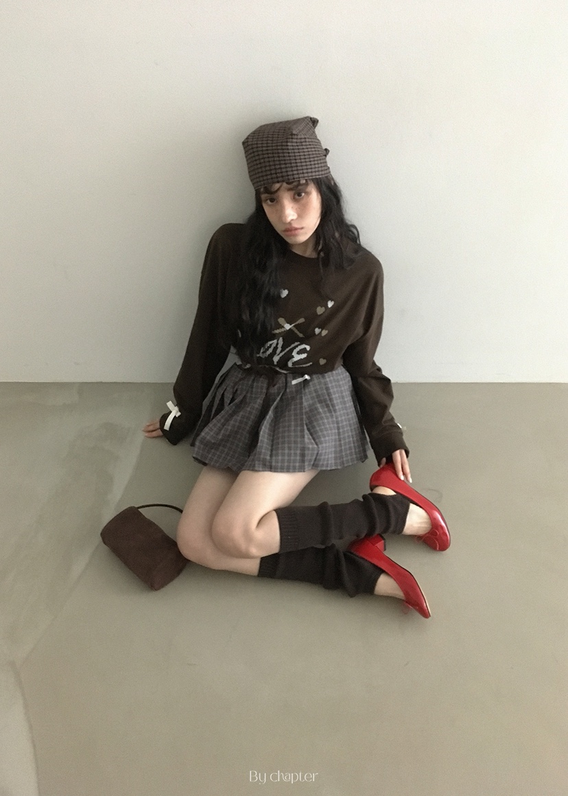 BY CHAPTER韓國直郵㊣女士新款時尚人氣25秋冬熱賣長袖T恤BY Chapter長袖T恤