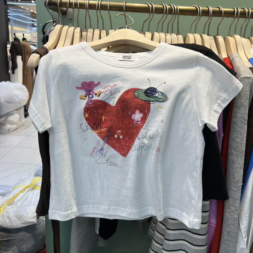 ROMANTIC NEWYORK東大門㊣代購女裝新品時尚推薦25秋冬T恤ROMANTIC NEWYORKT恤圖色1
