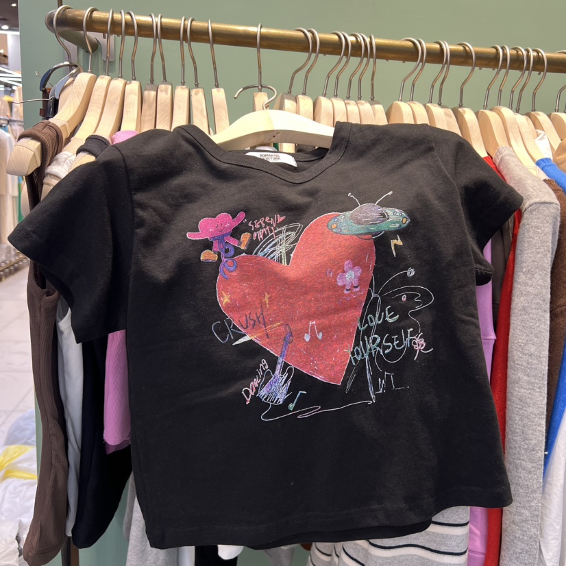 ROMANTIC NEWYORK東大門㊣代購女裝新品時尚推薦25秋冬T恤ROMANTIC NEWYORKT恤圖色2