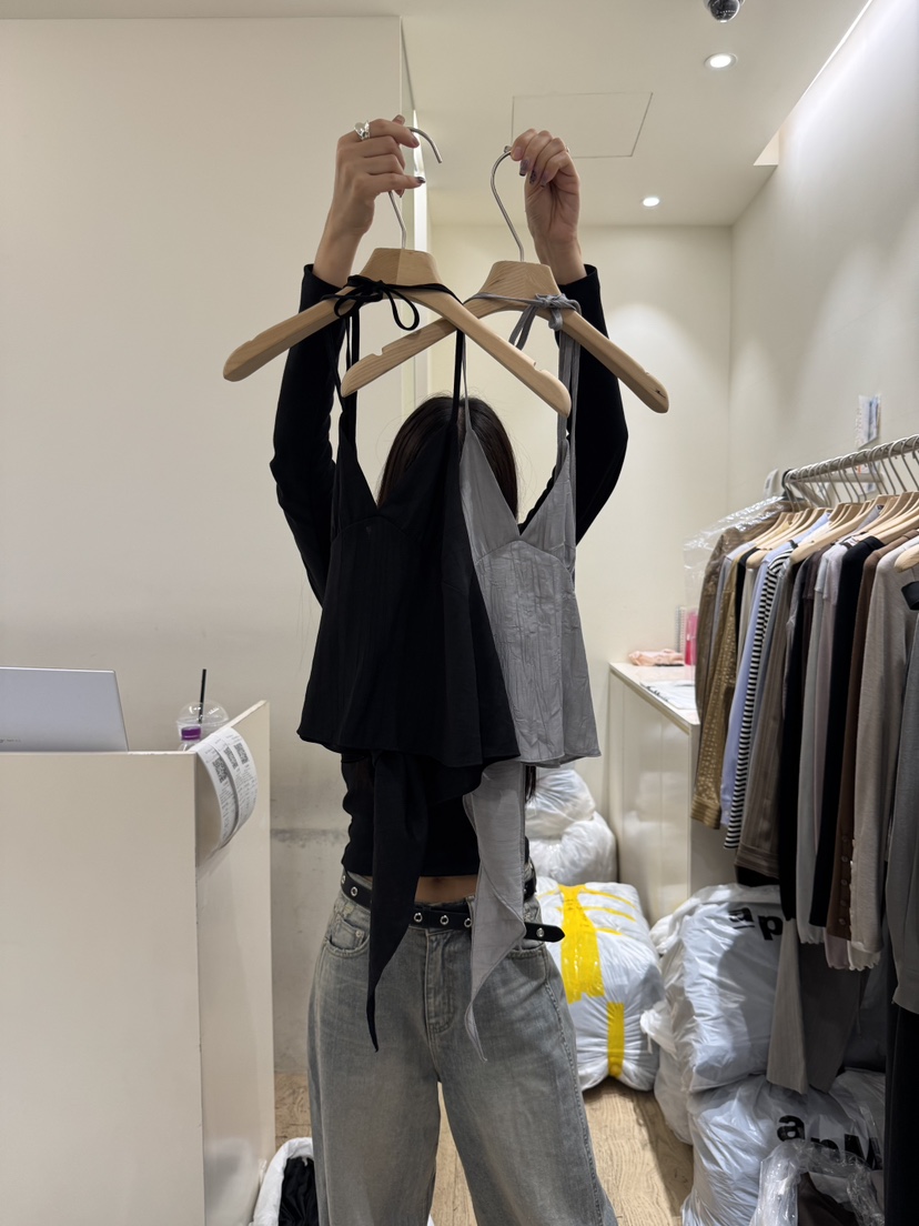 FLOWER-L東大門㊣代購女裝新款真品職業25秋冬休閑吊帶背心FLOWER-L吊帶/背心