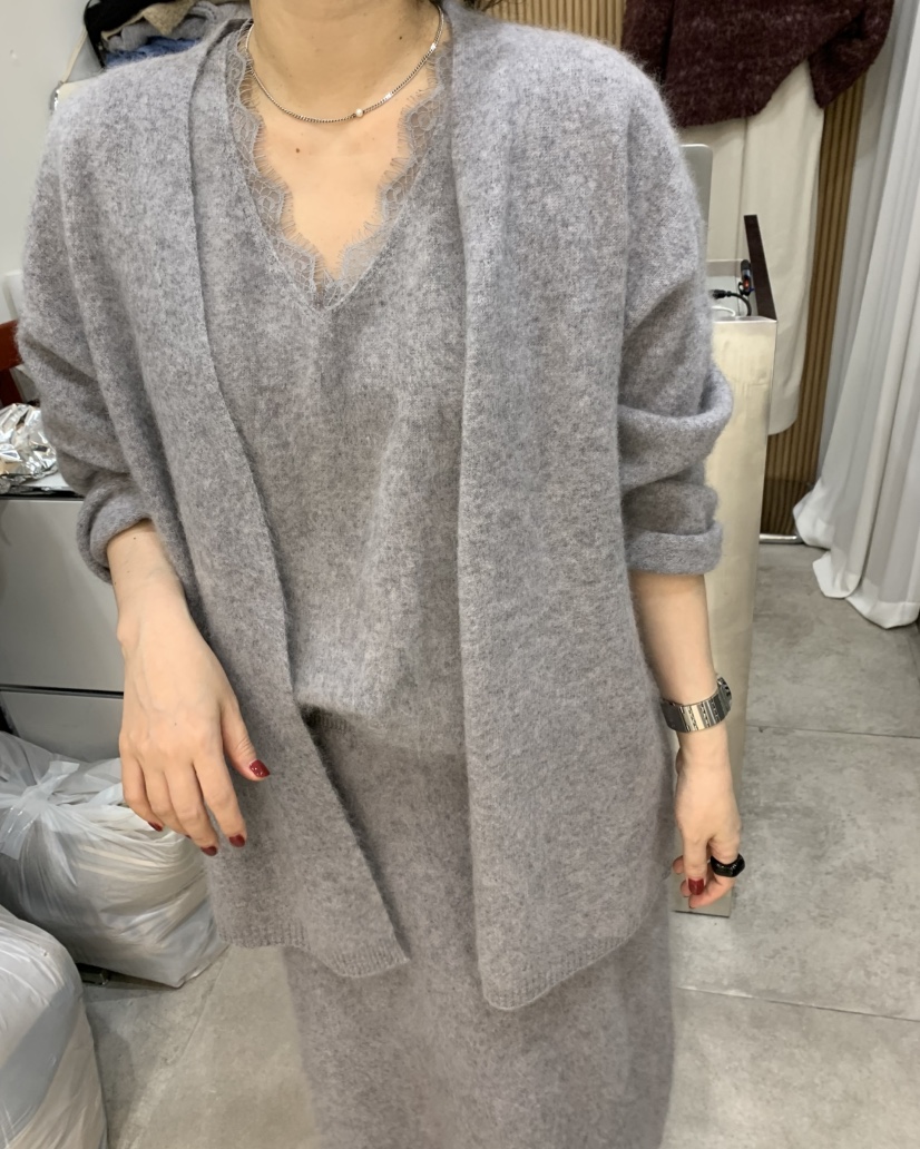 DARAK韓國代購㊣女裝新品職業真品推薦時尚人氣休閑針織衫開衫DARAK針織衫