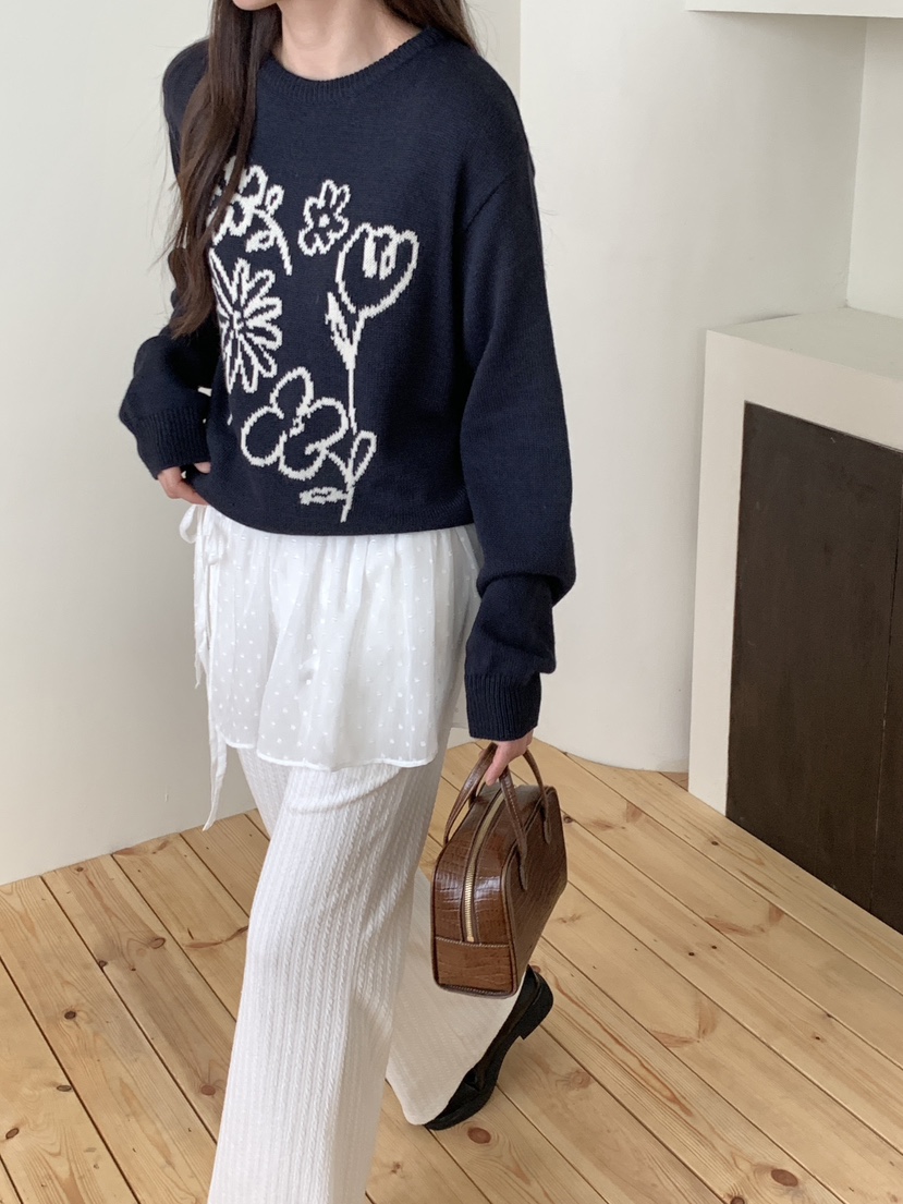 RE:OPENING韓國直郵㊣女裝新品真品熱賣職業人氣25秋冬針織衫RE:OPENING針織衫