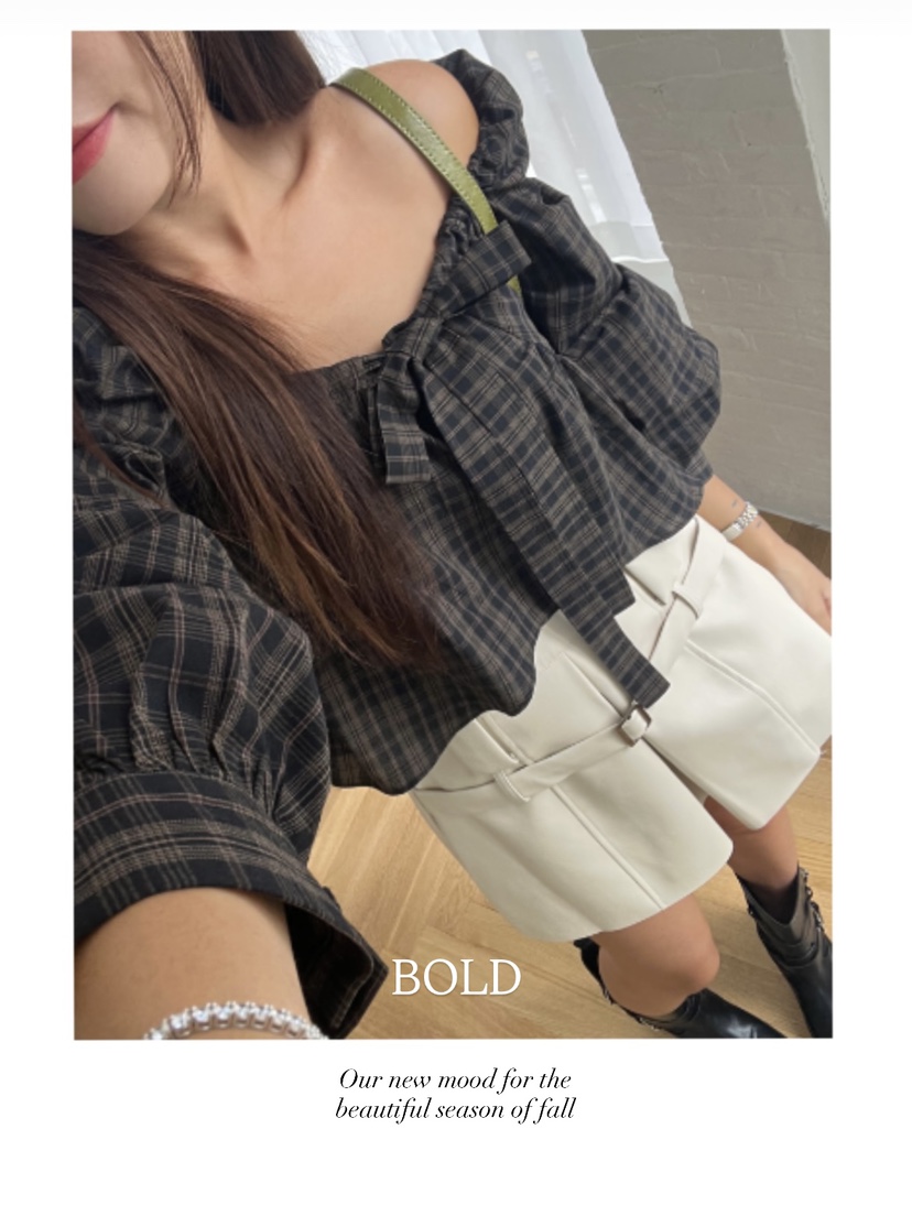 BOLD東大門㊣直郵女裝新款25秋冬真品推薦人氣時尚襯衫蕾絲衫BOLD襯衫/蕾絲衫