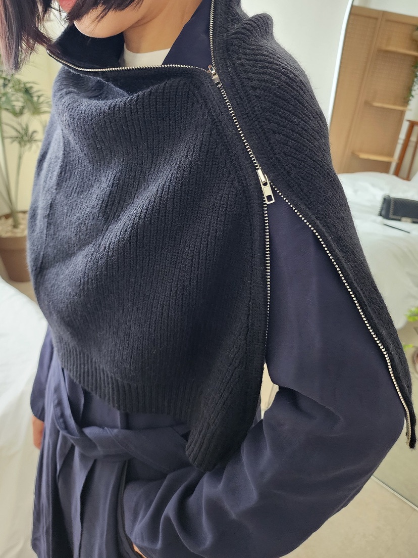 NICEALICE東大門㊣代購女裝新品休閑25秋冬圍巾披肩保暖高領NICEALICE圍巾/披肩圖色3