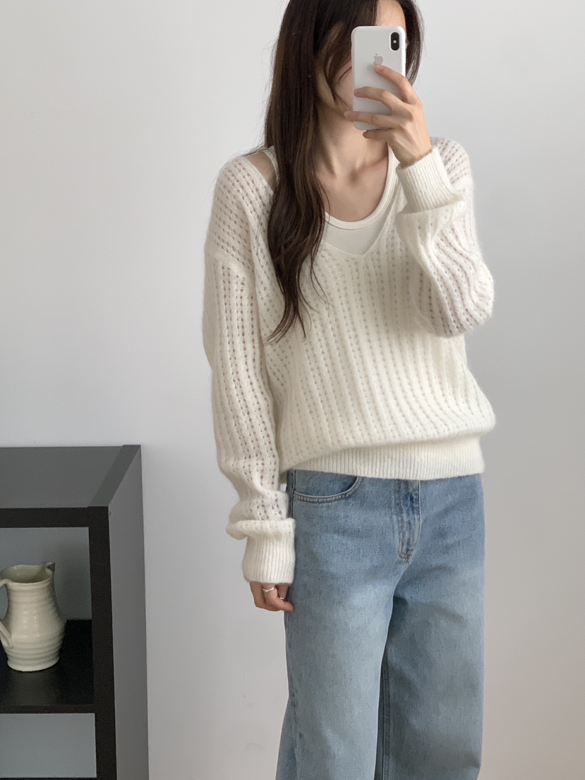 A P-STUDIO韓國直郵㊣女裝新品休閑人氣推薦職業熱賣針織衫A P-STUDIO針織衫