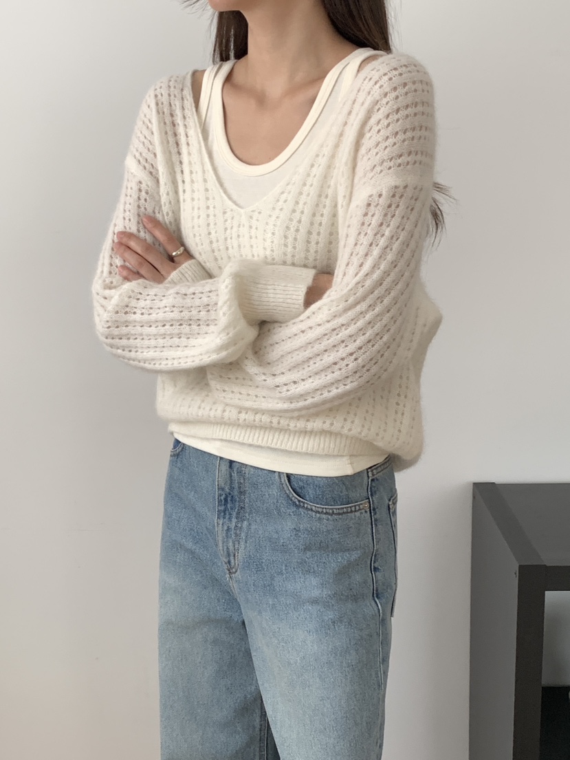 A P-STUDIO韓國直郵㊣女裝新品休閑人氣推薦職業熱賣針織衫A P-STUDIO針織衫