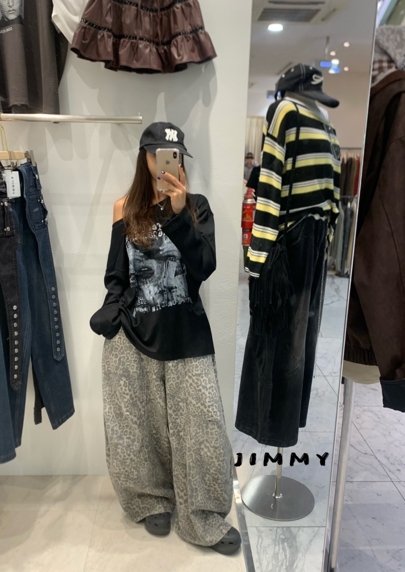 JIMMY韓國代購㊣女士新款推薦休閑人氣熱賣職業時尚長袖T恤JIMMY/REMAKE長袖T恤
