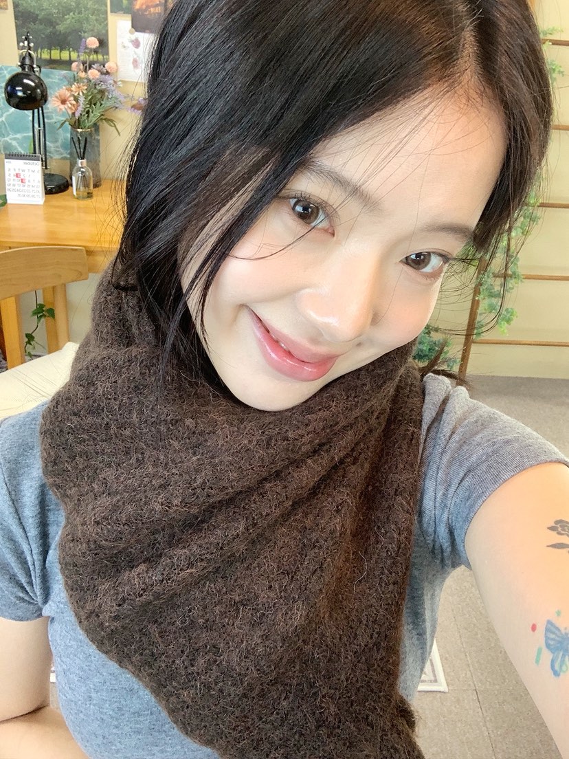 NICEALICE東大門㊣代購女裝新品真品推薦時尚25秋冬圍巾披肩羊絨NICEALICE圍巾/披肩