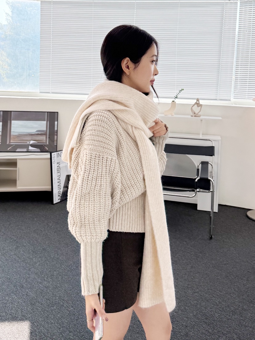 NICEALICE東大門㊣代購女裝新品真品推薦時尚25秋冬圍巾披肩羊絨NICEALICE圍巾/披肩