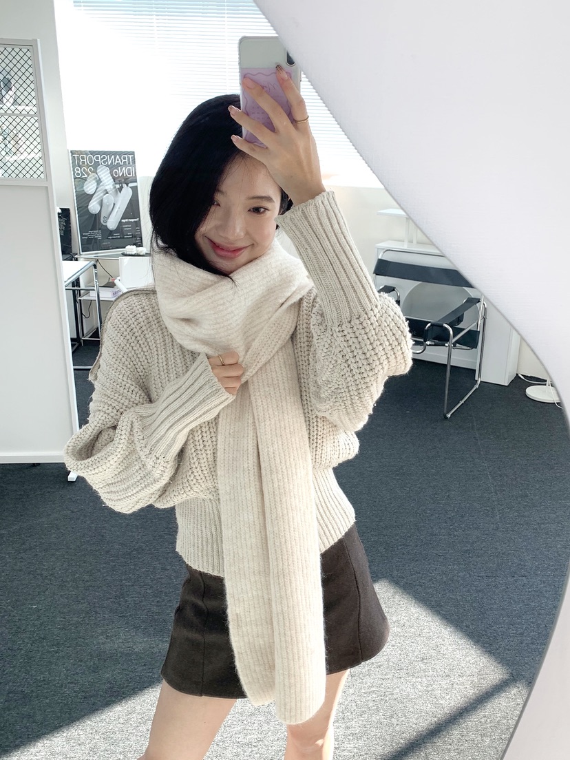 NICEALICE東大門㊣代購女裝新品真品推薦時尚25秋冬圍巾披肩羊絨NICEALICE圍巾/披肩