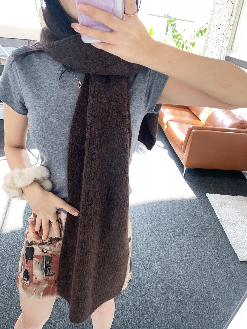 NICEALICE東大門㊣代購女裝新品真品推薦時尚25秋冬圍巾披肩羊絨NICEALICE圍巾/披肩圖色3