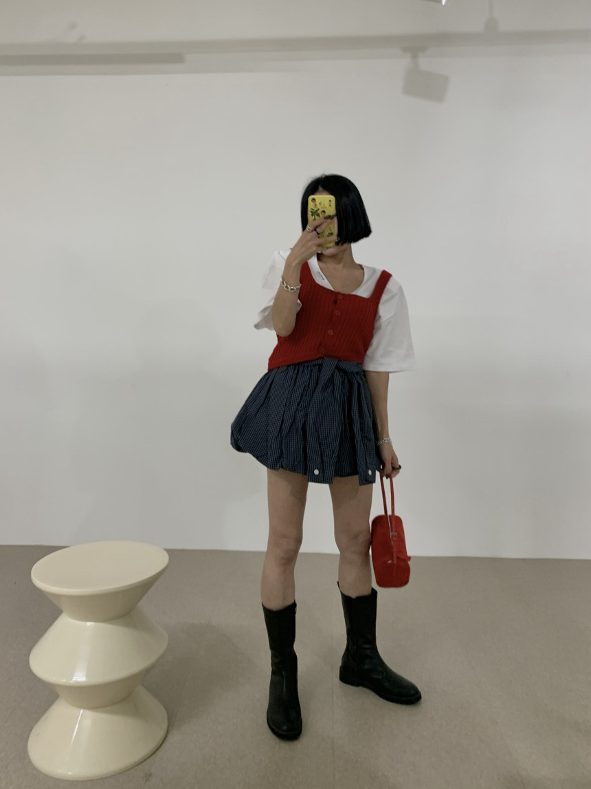 J.RITZY韓國代購㊣女裝新品25秋冬熱賣職業休閑時尚人氣短裙J.RITZY短裙