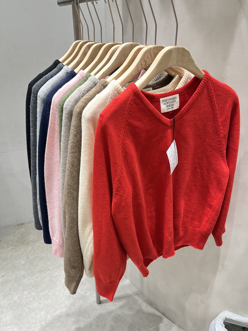 EVERCOMMERCE METICULOUSLY DESIGNED韓國直郵㊣女士新品25秋冬針織衫EVERCOMMERCE針織衫