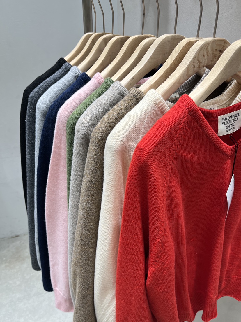 EVERCOMMERCE METICULOUSLY DESIGNED韓國直郵㊣女士新品25秋冬針織衫EVERCOMMERCE針織衫