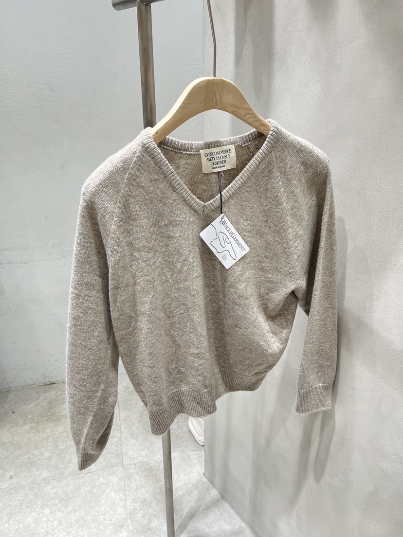 EVERCOMMERCE METICULOUSLY DESIGNED韓國直郵㊣女士新品25秋冬針織衫EVERCOMMERCE針織衫圖色1