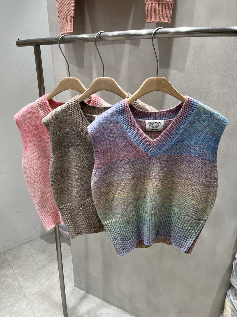 EVERCOMMERCE METICULOUSLY DESIGNED東大門㊣實拍女士新品休閑馬甲EVERCOMMERCE馬甲