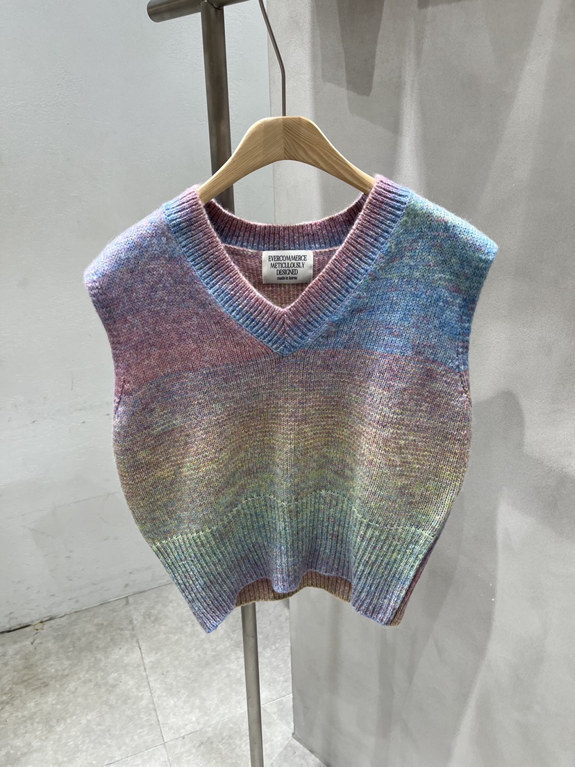 EVERCOMMERCE METICULOUSLY DESIGNED東大門㊣實拍女士新品休閑馬甲EVERCOMMERCE馬甲圖色1