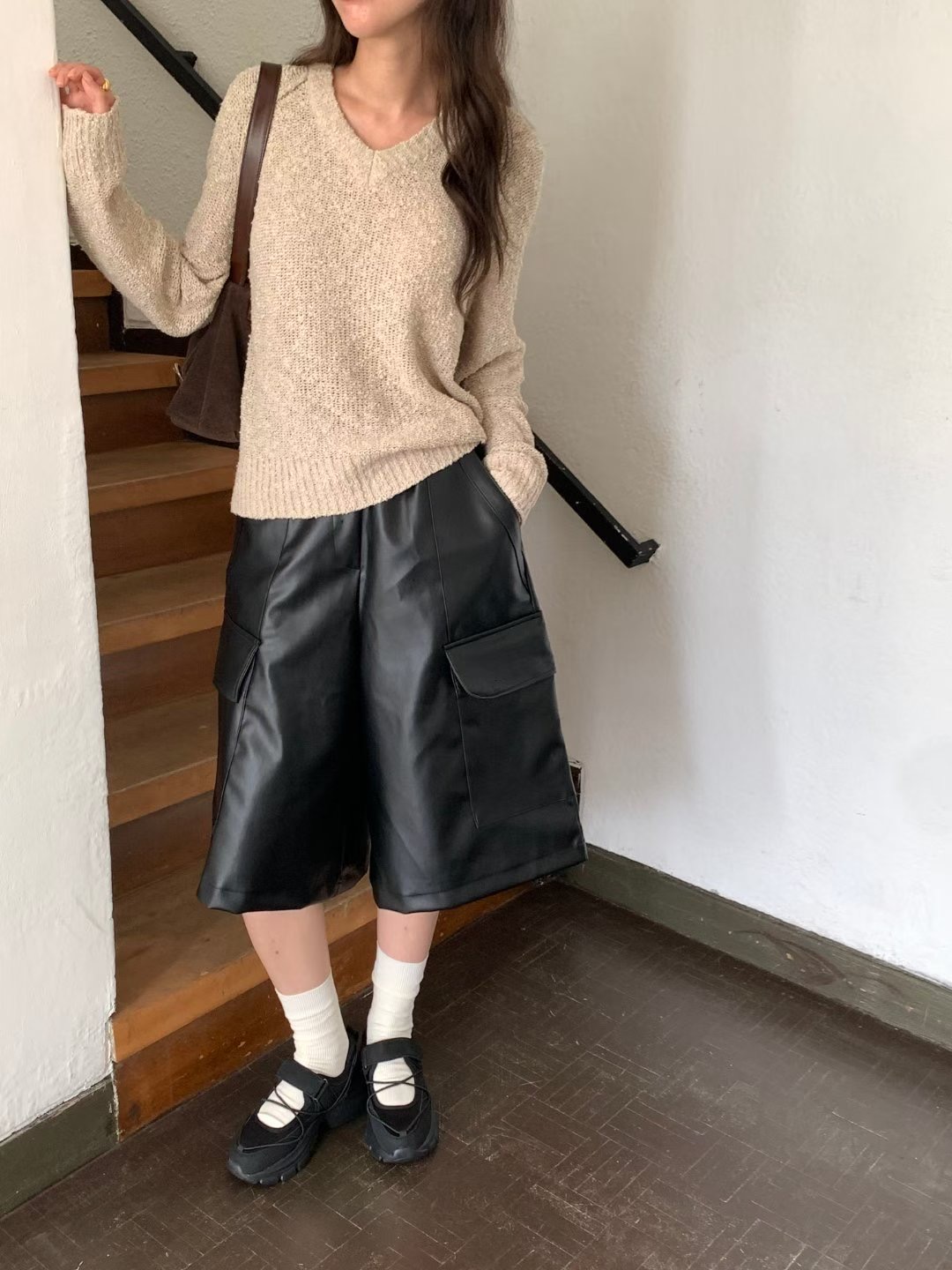 LOWELL東大門㊣代購女裝新款休閑人氣真品熱賣25秋冬時尚短褲LOWELL短褲