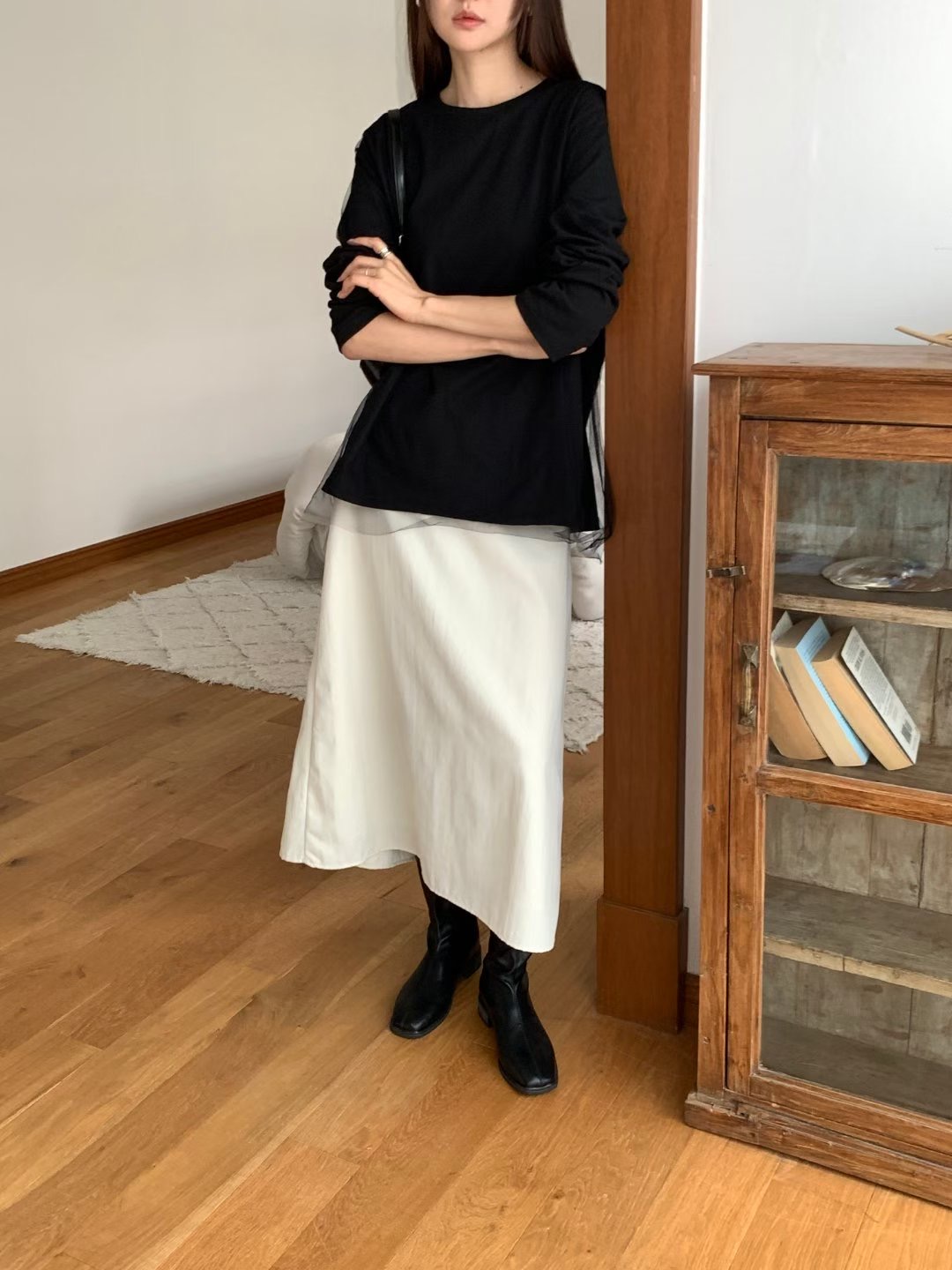 LOWELL東大門㊣實拍女士新款時尚人氣職業真品休閑25秋冬長裙LOWELL長裙