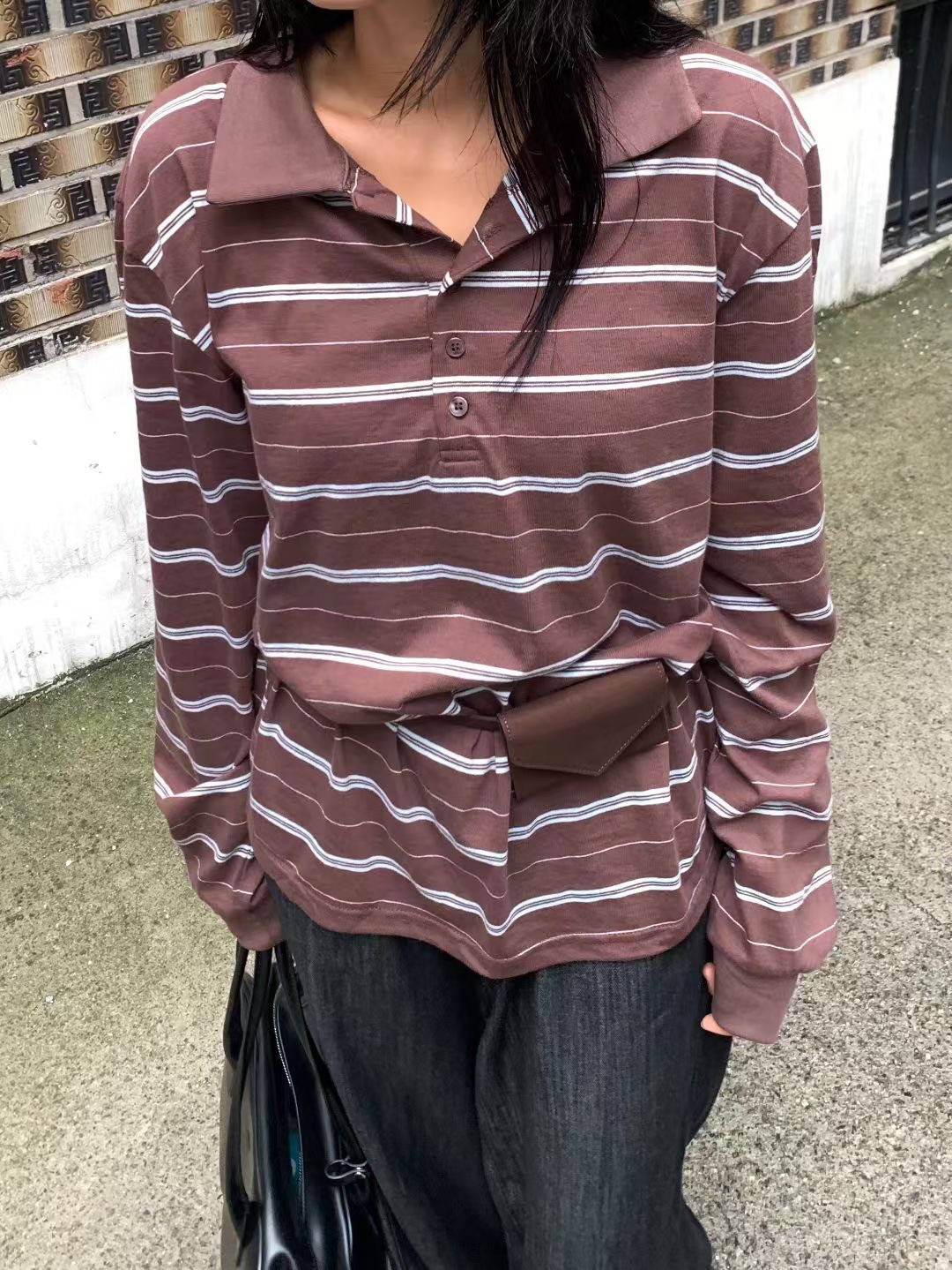 IMMENSE韓國代購㊣女裝新品休閑時尚推薦人氣熱賣真品長袖T恤IMMENSE長袖T恤