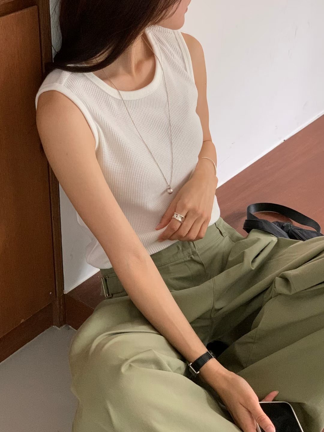 LOWELL韓國直郵㊣女士新款時尚職業推薦真品熱賣人氣吊帶背心LOWELL吊帶/背心圖色1