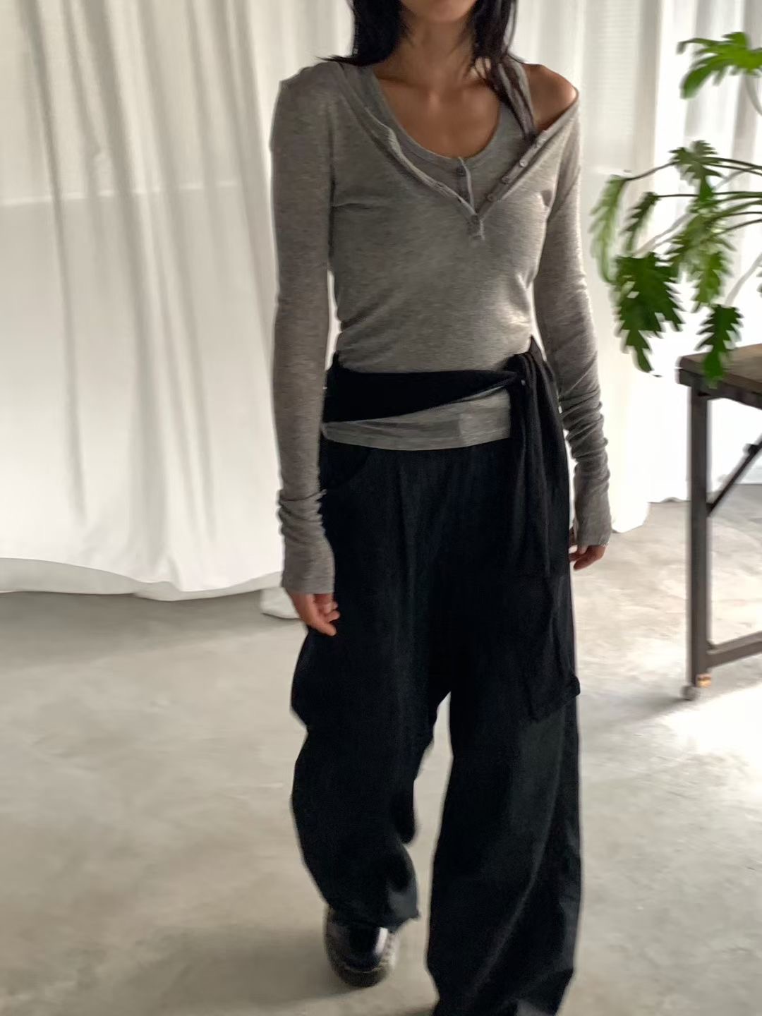 IMMENSE韓國代購㊣女裝新品時尚25秋冬推薦真品休閑人氣套裝IMMENSE套裝