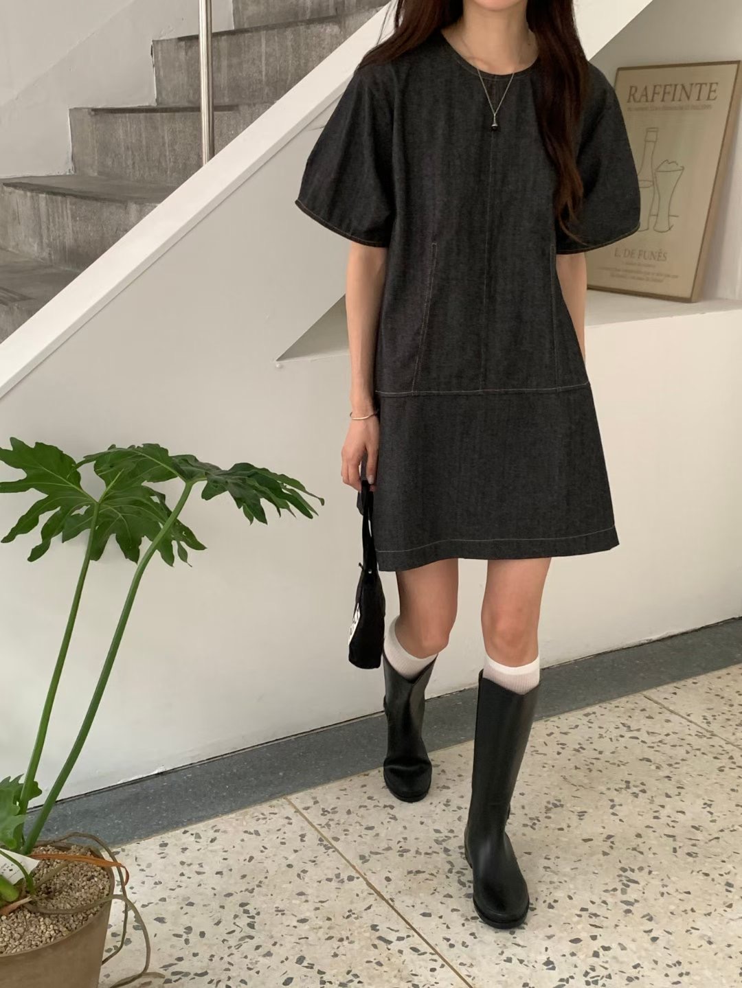 LOWELL韓國直郵㊣女裝新款真品熱賣時尚休閑推薦25秋冬連衣裙LOWELL連衣裙