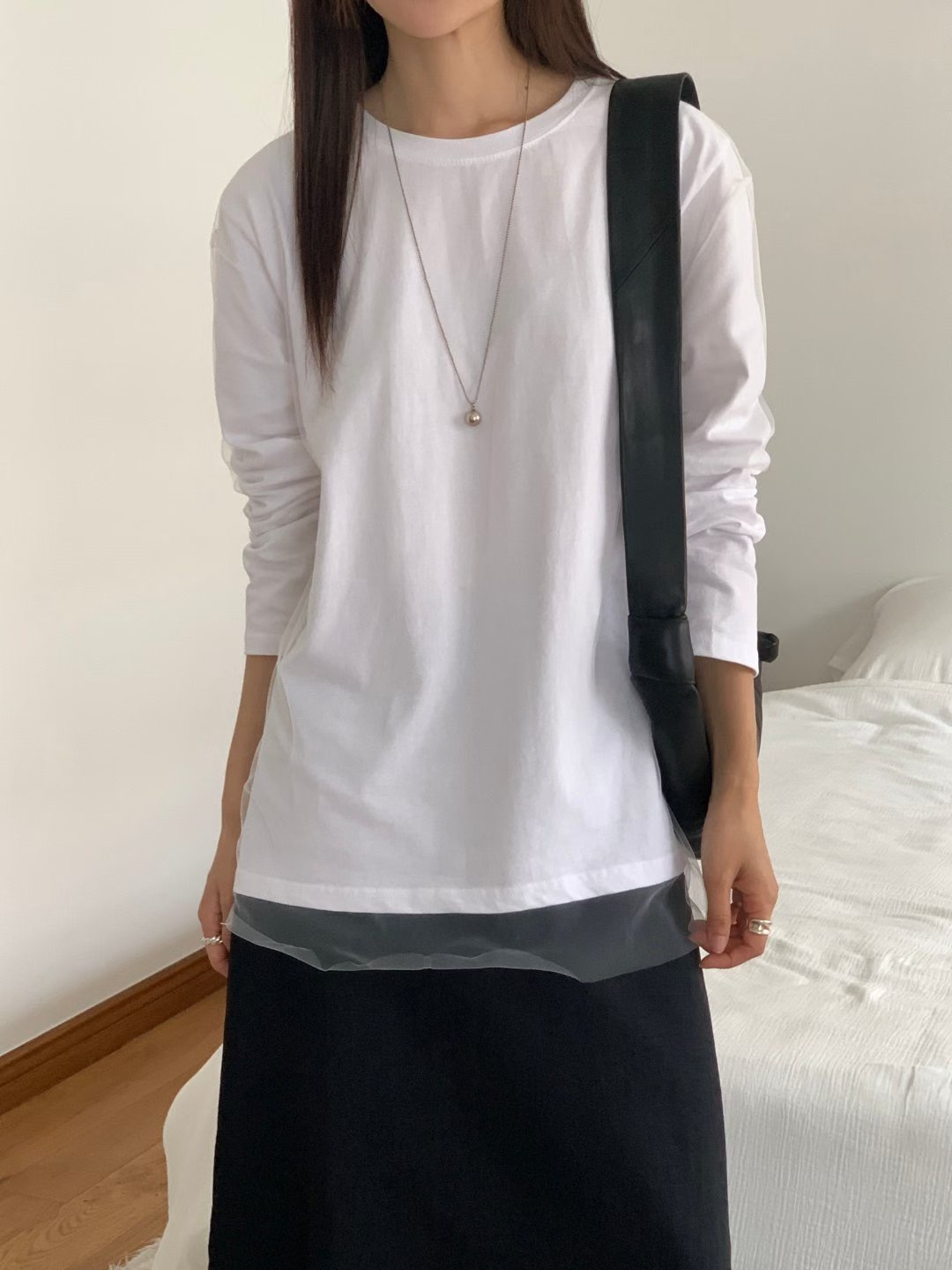 LOWELL東大門㊣直郵女裝新品25秋冬推薦時尚熱賣真品長袖T恤LOWELL長袖T恤圖色1