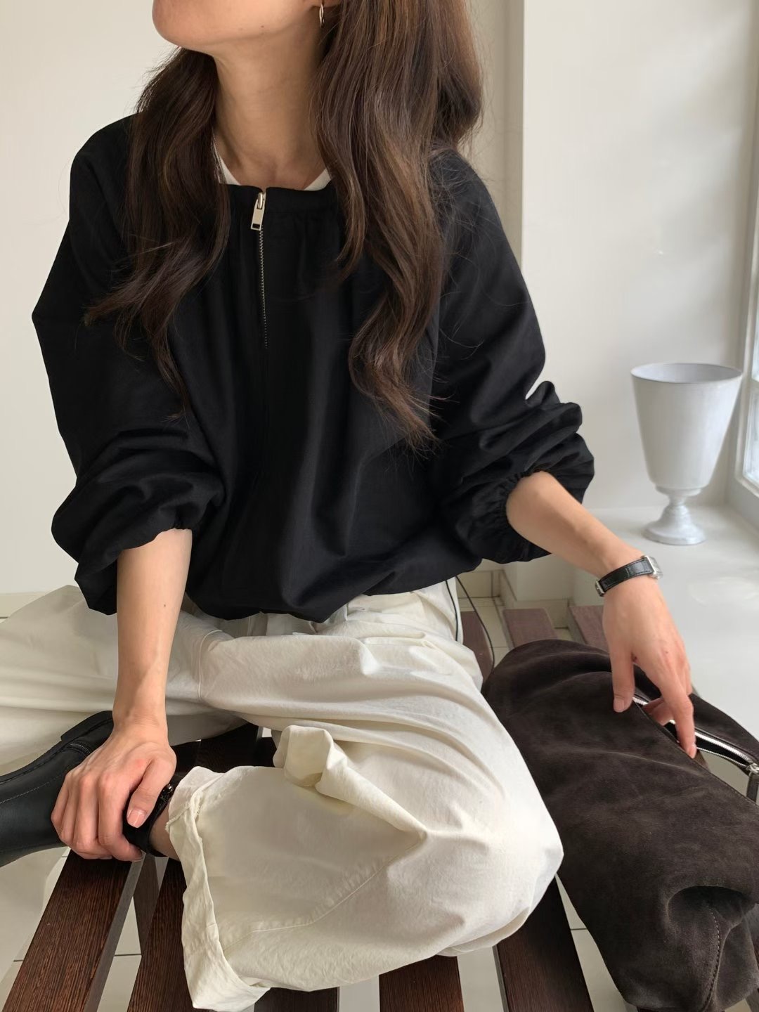 LOWELL東大門㊣直郵女裝新款人氣25秋冬推薦休閑時尚熱賣夾克LOWELL夾克圖色2