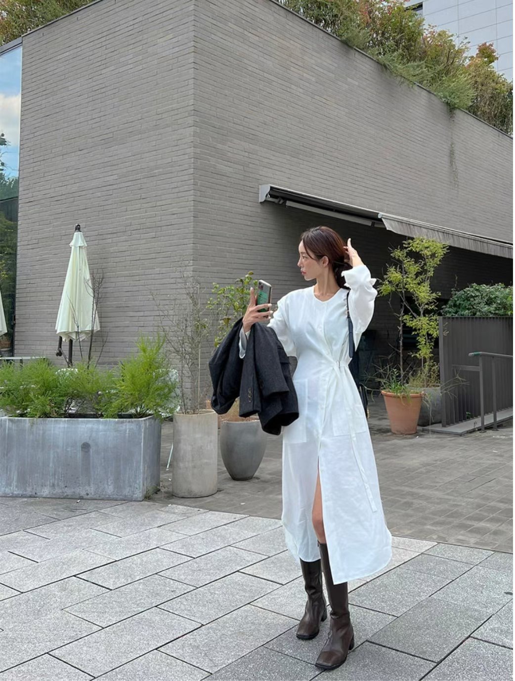 LOWELL東大門㊣直郵女士新品人氣職業時尚25秋冬推薦連衣裙LOWELL連衣裙圖色1