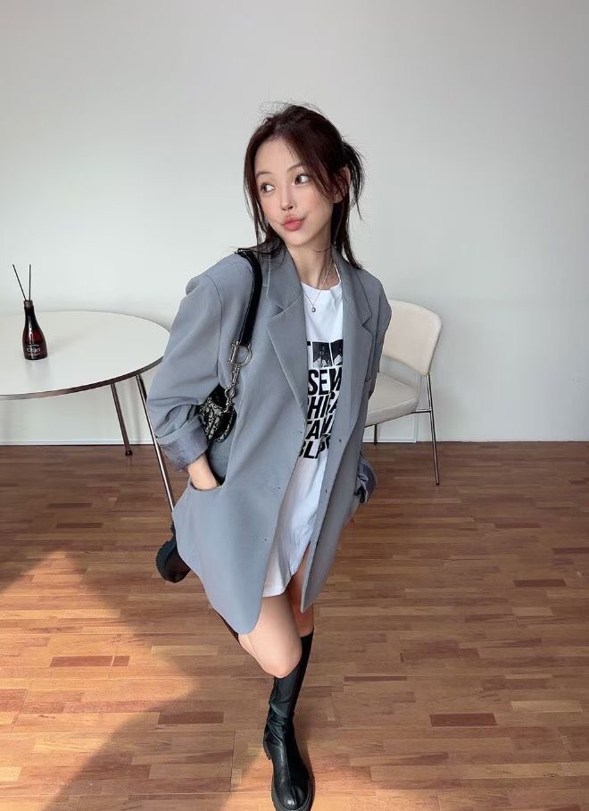 IMMENSE韓國直郵㊣女士新品時尚職業人氣推薦休閑熱賣西裝西服IMMENSE西裝/西服