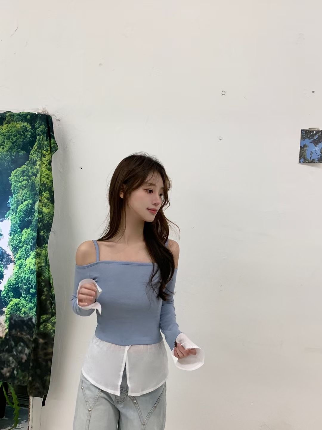 THEFLEX韓國代購㊣女士新品真品熱賣25秋冬休閑職業吊帶背心THEFLEX吊帶/背心
