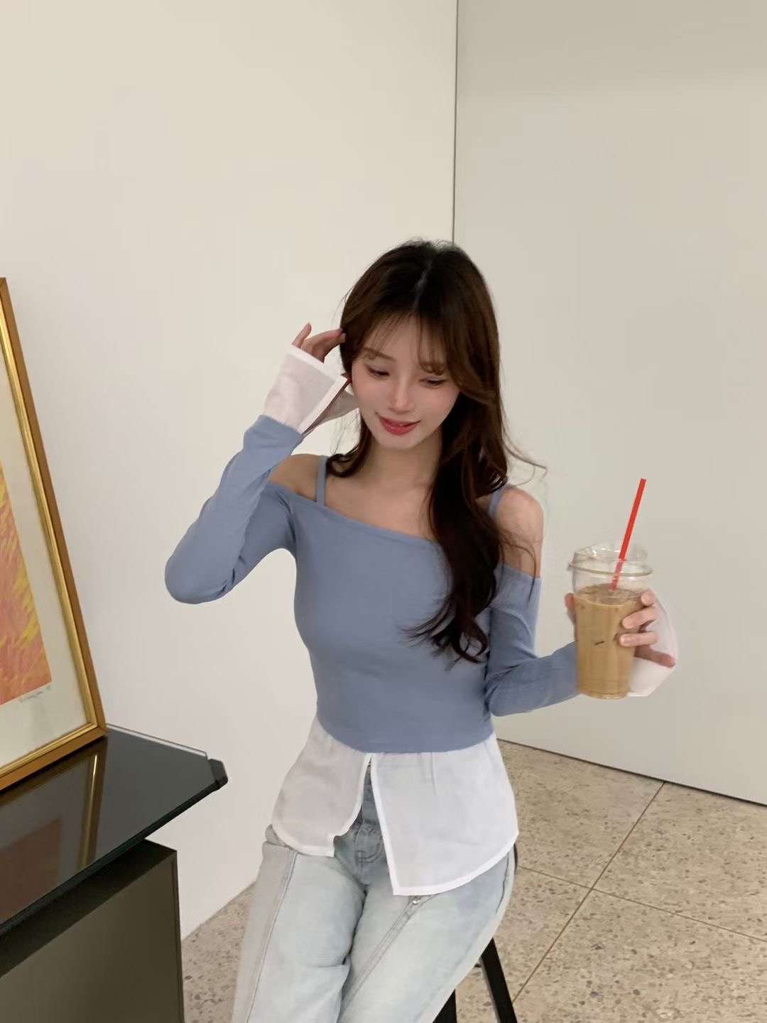 THEFLEX韓國代購㊣女士新品真品熱賣25秋冬休閑職業吊帶背心THEFLEX吊帶/背心
