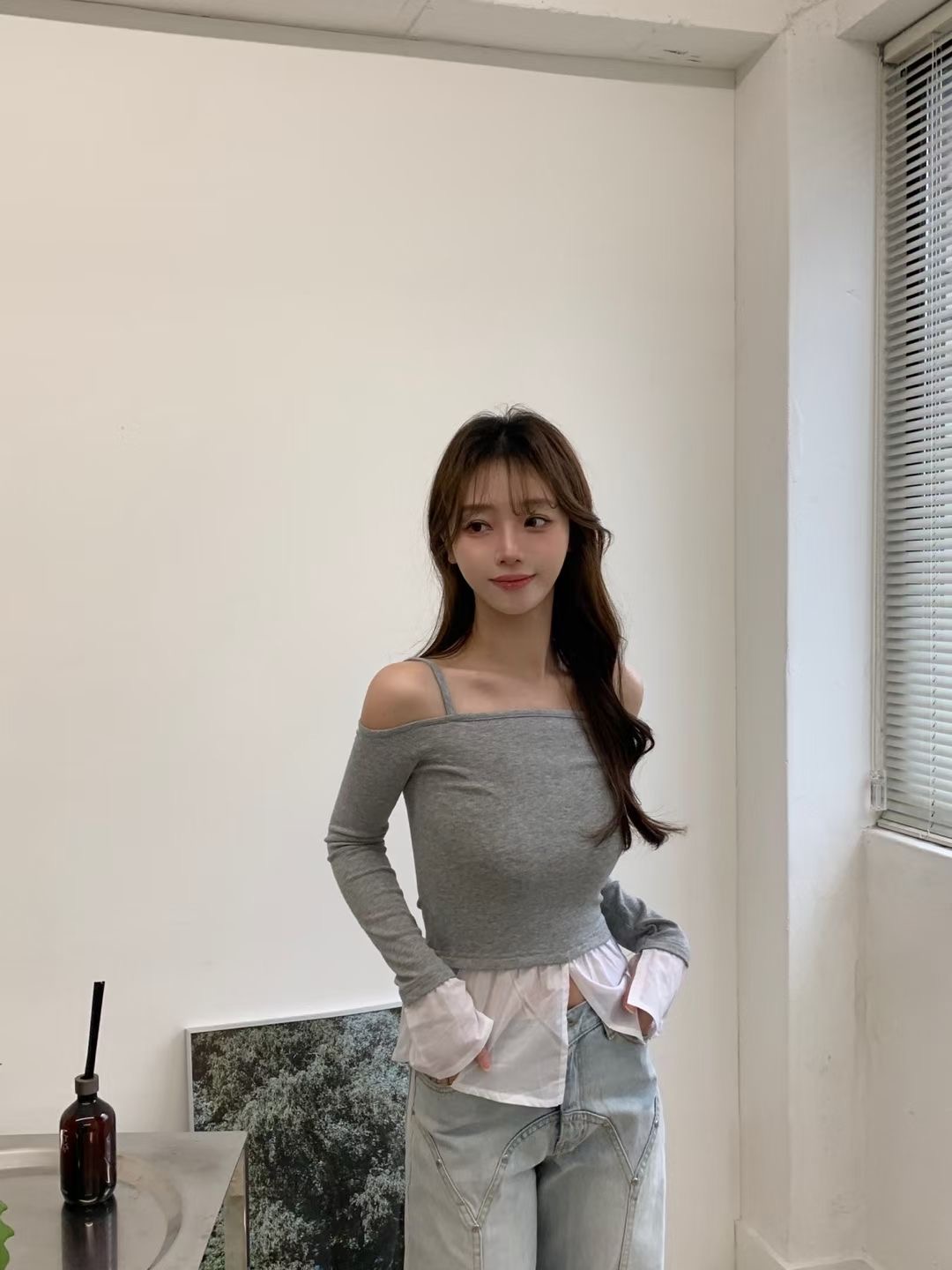 THEFLEX韓國代購㊣女士新品真品熱賣25秋冬休閑職業吊帶背心THEFLEX吊帶/背心圖色3